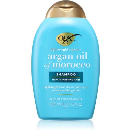 OGX Argan Oil Of Morocco Lightweight Shampoo šampon za hidracijo in sijaj 385 ml Cene
