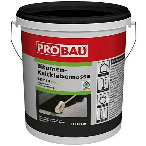 PROBAU Bitumenska masa za hladno ljepljenje (10 l, Bez otapala) Slike