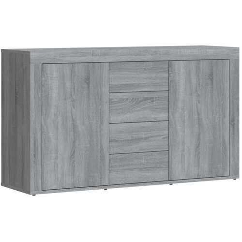 Maison Chic Komoda - Predalnik siva sonoma 120x36x69 cm konstruiran les, (21717625) Slike