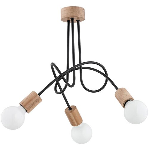  Plafonski luster TANGO 3xE27/15W/230V braon/crna Cene