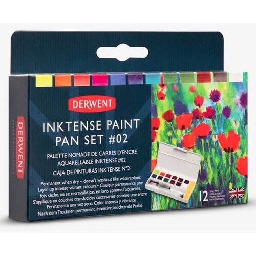  Bojice vodene Derwent, Inktense set 2, 12 boja + kist 2305789 Cijene