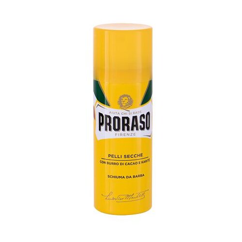 Proraso Yellow Shaving Foam pjena za brijanje s kakaom i shea maslacem 50 ml za muškarce Cene