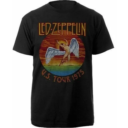 Led Zeppelin Košulja USA Tour '75 M Crna