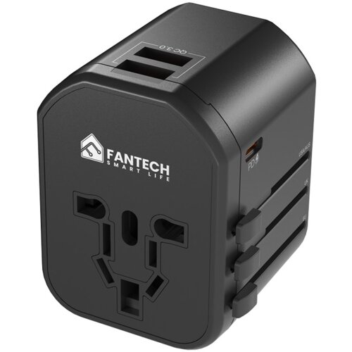  Univerzalni Multi Adapter Fantech TAC1 Power Cube 20W PD QC 3.0 20W crni Cene