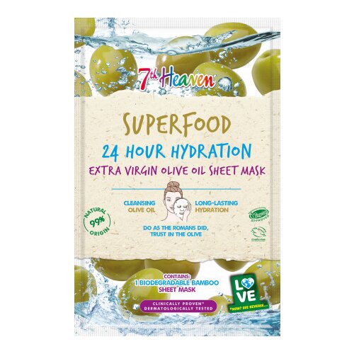 Montagne Jeunesse (7th Heaven) Montagne Jeunesse negovalna maska - Superfood Extra Virgin Olive Oil Sheet Mask Cene