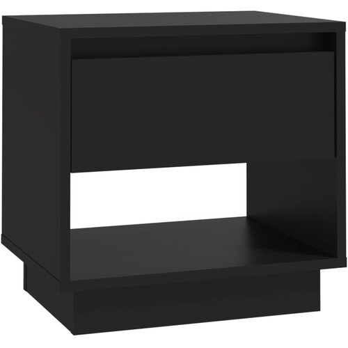 Maison Chic Nočna omarica - Nočna miza črna 45x34x44 cm iverna plošča, (21689037) Cene