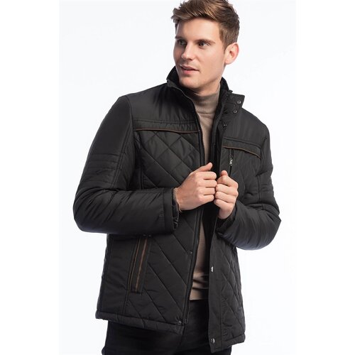Dewberry M8616 MEN&amp;#039;S COAT-BLACK Slike