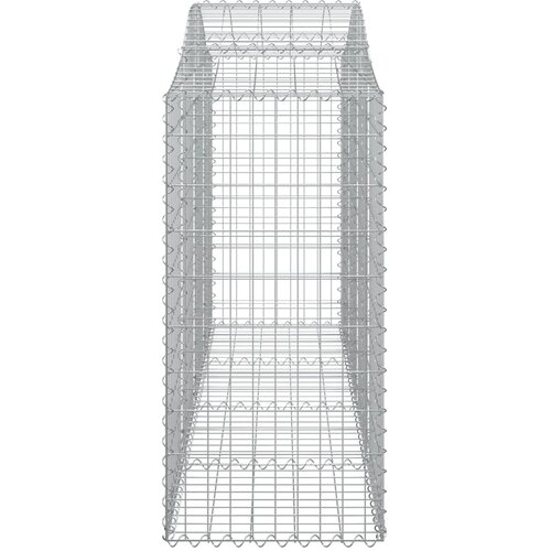  Lučne gabionske ko&amp;scaron;are 7 kom 200x50x100/120cm pocinčano željezo Slike