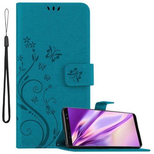 Cadorabo Samsung Galaxy NOTE 8 v klasična rožnata zlata - ovitek v cvetličnem dizajnu z magnetnim zapiranjem, stoječo funkcijo in režami za kartice, (20563990) Cene