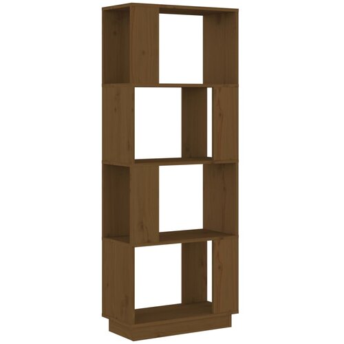 Maison Chic Knjižna omara - Knjižni regal medeno rjava 51x25x132 cm trdna borovina, (21726178) Cene