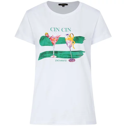 More & More Majica 'Cin Cin' smaragdno zelena / žad / ružičasta / bijela