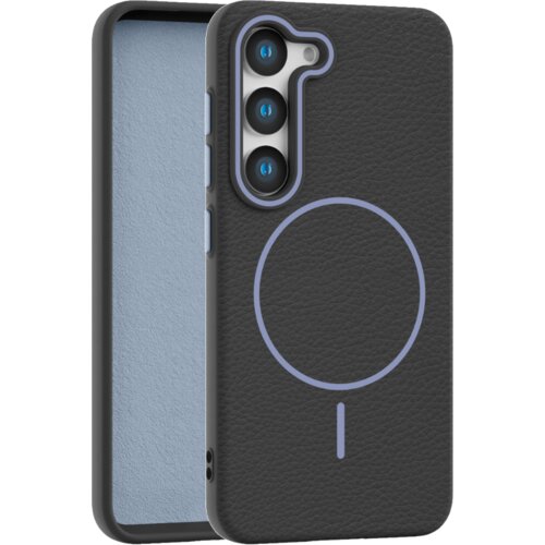  leather grip magsafe maska za samsung galaxy S23 - crna Cene