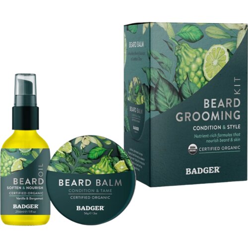 Badger Balm Beard Grooming Kit - 1 set Cene