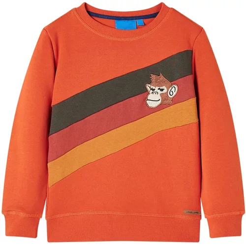 vidaXL Otroški pulover oranžen 116