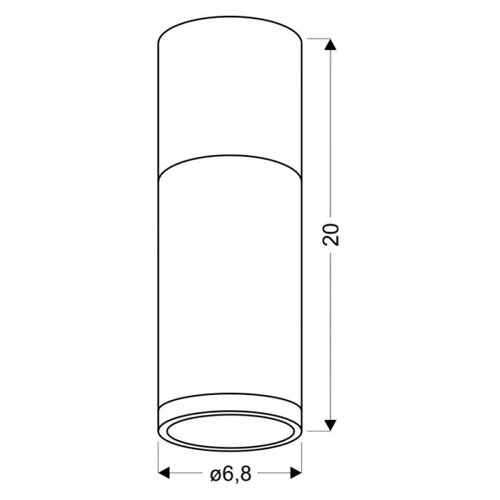  Plafonsko svetlo TUBA GU10/15W/230V Slike