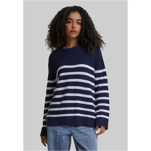 Urban Classics Women's striped sweater white/blue