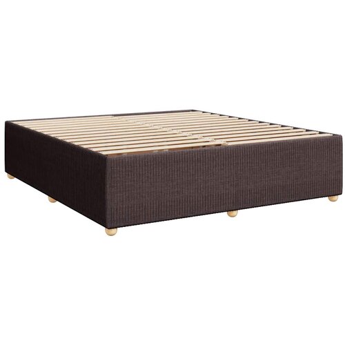  Okvir za krevet bez madraca smeđesivi 200x200 cm od tkanine Slike