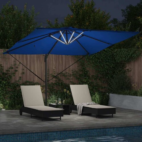  Suncobran Azure plava 286 x 284 x 270 cm Aluminij i poliester Slike