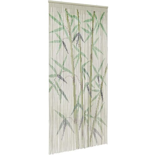VidaXL Zavjesa za vrata protiv insekata Otisak bambusa 100x200 cm Slike