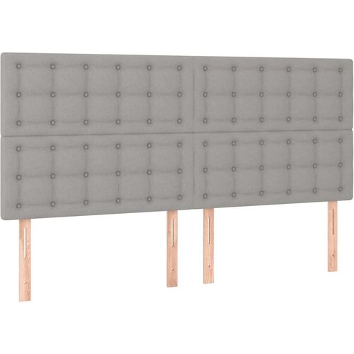  S oprugama i madracem svjetlosivi 180x200 cm od tkanine Slike