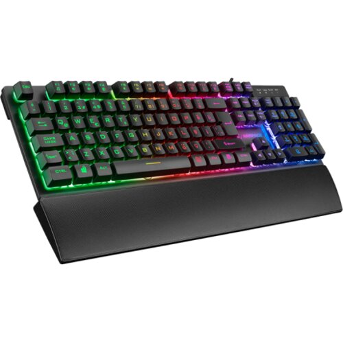 Rampage Tastatura gaming KB-RX77 RUNNER Black USB Rainbow Illuminated US/ENGLISH LAYOUT Wrist Support, 39909 Cijene