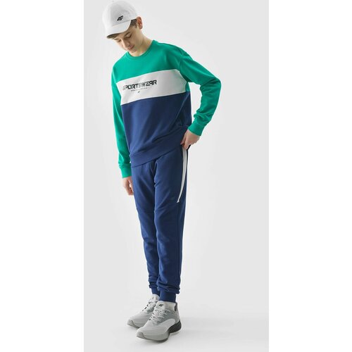 4f jogger sweatpants for boys - navy blue Slike