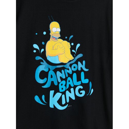 Sinsay Pamučna majica s printom The Simpsons Slike