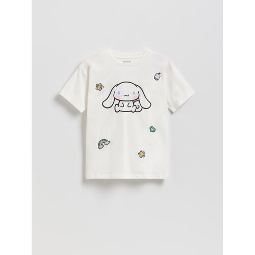 Reserved T‑shirt Cinnamoroll - krem Cene