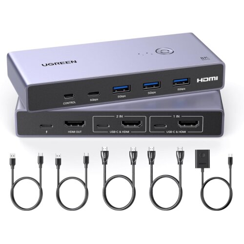Ugreen USB 3.0 KVM stikalo za upravljanje 2 računalnikov Cene