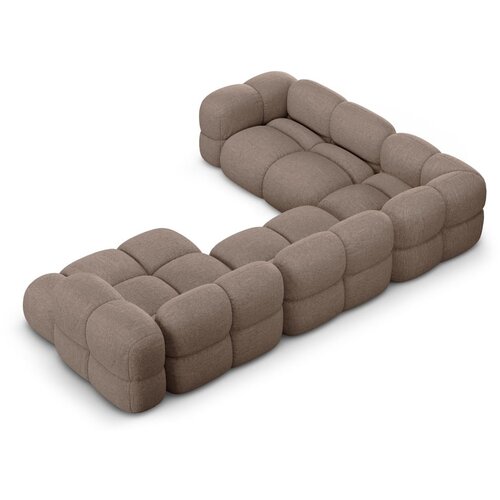 Cosmopolitan Design Rjava kotna sedežna garnitura (levi kot/v obliki črke &amp;quot;U&amp;quot;) Loretto &amp;ndash; Slike
