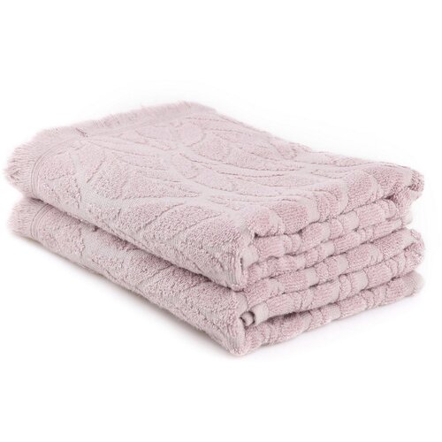 leaf - plum plum bath towel set (2 pieces) Slike