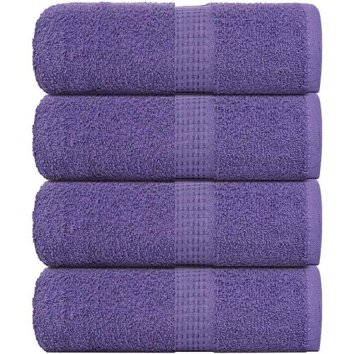 VidaXL Ručnici za pranje FROGN 4 kom. ljubičaste 30x30 cm 360 g/m&amp;sup2; - Ljubičasta 30 x 30 cm 4 Slike