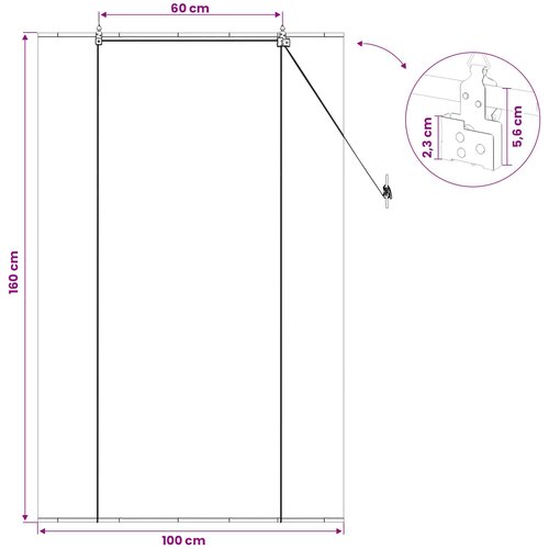 Rolo zavjesa Siva 100 x 160 cm Bambus Slike