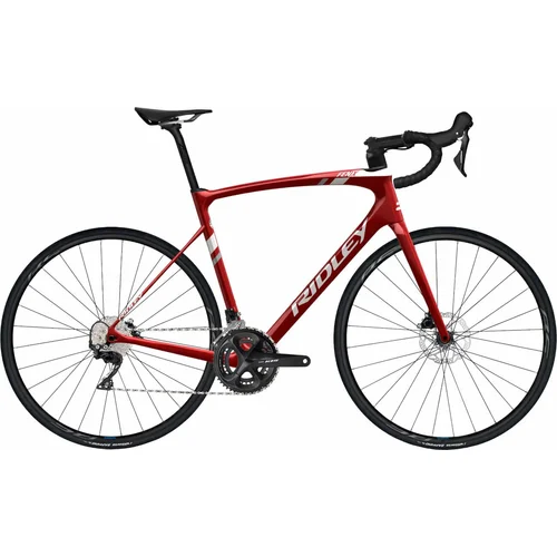 Ridley Fenix Disc Candy Red Metallic/White/Battleship Grey L Cestovni bicikl