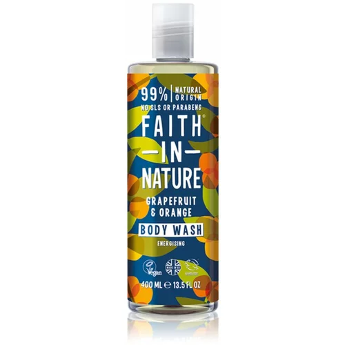 FAITH IN NATURE Grapefruit & Orange poživitveni gel za prhanje 400 ml