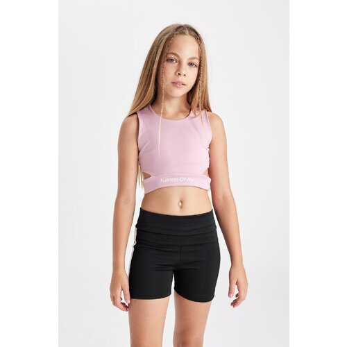 Defacto girl's crew neck sports printed undershirt Cene