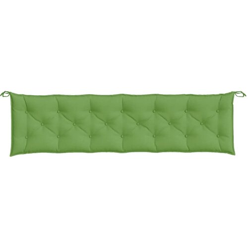  Jastuci za vrtnu klupu 2 kom zeleni 200x50x7 cm tkanina Slike