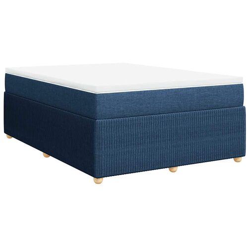 Maison Chic Box spring postelja - Vzmetna postelja z vzmetnico modra 140x190 cm blago SL24410, (21879641) Cene