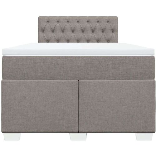 vidaXL Box spring postelja z vzmetnico taupe 120x190 cm blago Cene
