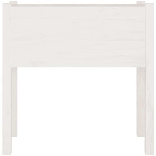 vidaXL vrtno cvetlično korito 2 kosa belo 70x31x70 cm trdna borovina Cene