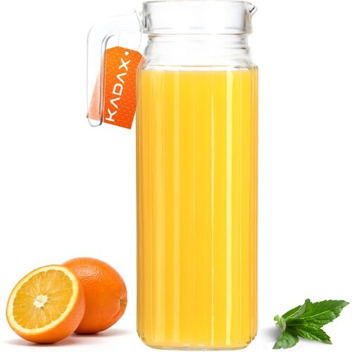 KADAX stekleni vrč za pijačo, vodo, sok, steklena karafa za limonado 1,1 l, (5000351540) Cene
