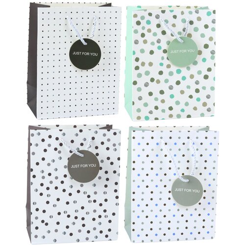 GIFT Bag With Dots Inscription Just For You 23 x 18 x 10.5 cm Cijene
