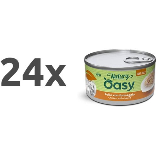 Oasy Cat Natury Adult fileji v želeju, konzerva - pi&scaron;čanec in sir 24 x 150 g Cene