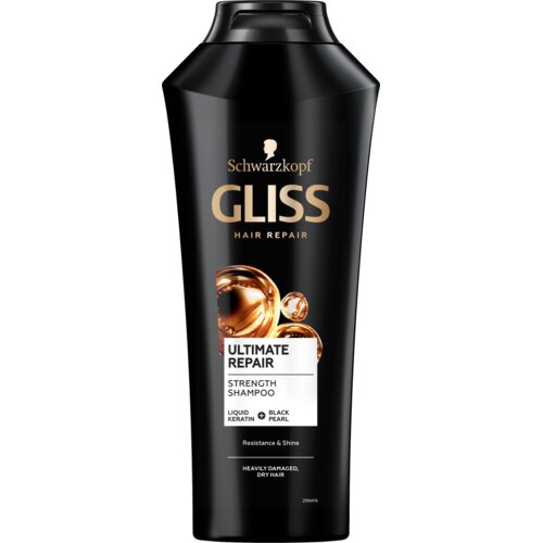 Gliss Ultimate Repair &amp;scaron;ampon za okrepitev las za suhe in po&amp;scaron;kodovane lase 400 ml Slike