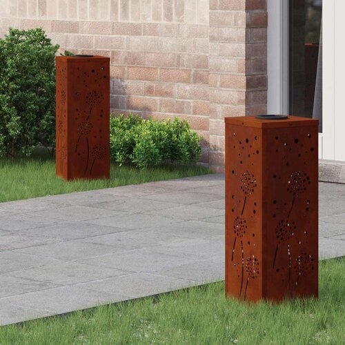  Solarna LED svjetlost za stazu 2 pcs Corten čelik Corten čelik Cene