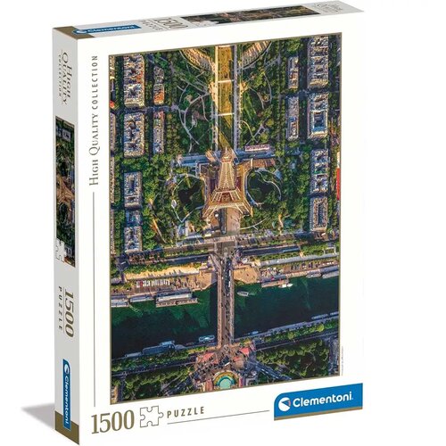 Clementoni Puzzle 1500 Hqc Flying Over Paris 2024 Cene