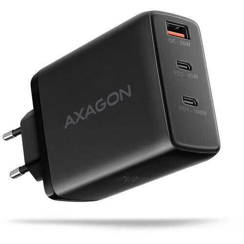 Axagon ACU-DPQ100 mobile device charger Mobile computer, Mobile phone, Netbook, Laptop, Smartphone, Smartwatch, Tablet, Universal Black AC Fast charging Indoor Slike