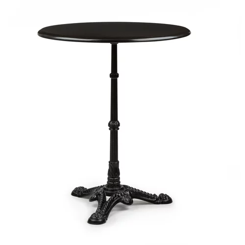 Blumfeldt Patras, bistro miza, marmornata plošča, Ø60 cm, litoželezna noga