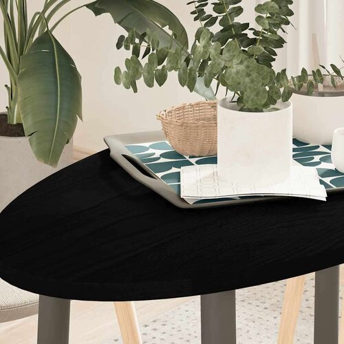 vidaXL Mizna plošča temno rjava 100x50x2 cm trdna hrastovina ovalna Cene