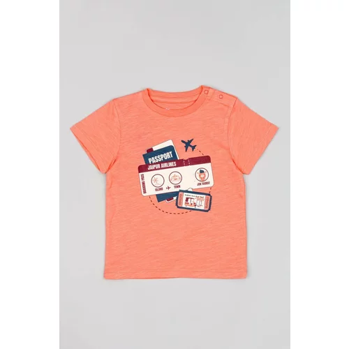 Zippy Otroška bombažna majica oranžna barva
